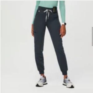 FIGS Dark Harbor Zamora High Waisted 2.0 - Petite Jogger Scrub Pants Dark Harbor